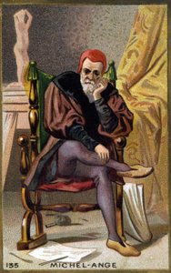 Portret Michała Anioła Buonarrotiego z Michała Anioła (Michelangelo lub Michel Ange autorstwa Unknown artist