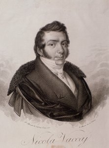 Portret Nicola Vaccai (rycina autorstwa Unknown artist