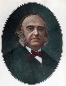 Portret Paula Broca (1824 - 1880) francuskiego chirurga. Rycina XIX wieku. Prywatna kolekcja. autorstwa Unknown artist