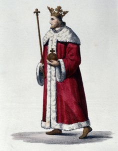 Portret Pepina III znanego jako Pepin the Brief (714-768) króla Francji. autorstwa Unknown artist