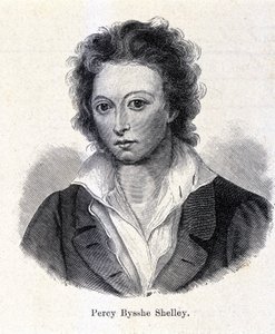 Portret Percy Bysshe Shelleya, brytyjskiego poety (1792-1822). autorstwa Unknown artist