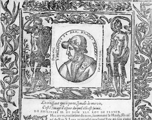 Portret Filipa III Le Hardiego, króla Francji od 1270 do 1285 roku. autorstwa Unknown artist