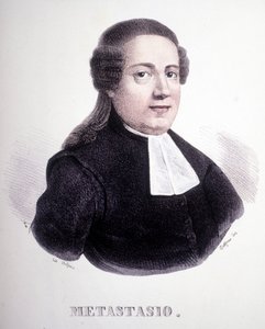 Portret Pierre Metastase (lub Pietro Metastasio) (1698-1782). autorstwa Unknown artist