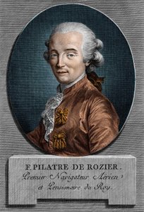 Portret Pilâtre de Rozier (1756 - 1785), francuskiego fizyka i lotnika (pierwsza podróż balonem na ogrzane powietrze) autorstwa Unknown artist