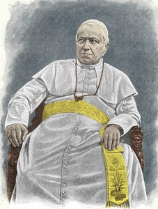 Portret Piusa IX (1792 - 1878), 253. papieża (1846 - 1878). autorstwa Unknown artist