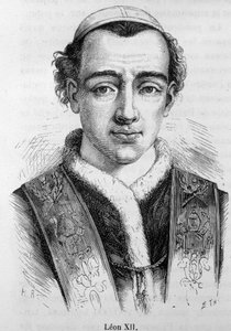 Portret papieża Leona (Leone) XII (Annibale della Genga Sermattei) (papież od 1823 do 1829). autorstwa Unknown artist