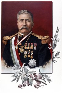 Portret Porfirio Diaza, meksykańskiego generała i męża stanu (Oaxaca autorstwa Unknown artist