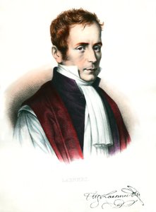 Portret Rene Laenneca (1781-1826) Francuski lekarz Rycina XIX-wieczna kolekcja prywatna autorstwa Unknown artist
