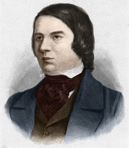 Portret Roberta Schumanna (1810-1856), niemieckiego kompozytora. na podstawie rysunku Mengla. autorstwa Unknown artist