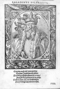 Portret F. Saldina (1138-1193) (Salih Al Din Yusuf Al Ayyubi (Al Ayoubi). autorstwa Unknown artist