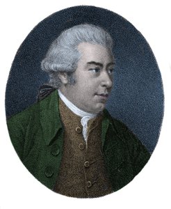 Portret Sir Josepha Banksa (1743-1820), angielskiego odkrywcy i przyrodnika. Grawerowanie barwne z XIX wieku. autorstwa Unknown artist