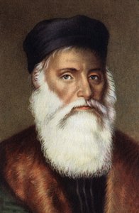 Portret Vasco de Gamy, portugalskiego nawigatora. autorstwa Unknown Artist