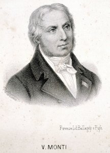 Portret Vincenzo Montiego (1754 - 1828), włoskiego poety, rycina XIX wiek. autorstwa Unknown artist