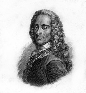 Portret Woltera, rycina z XIX wieku autorstwa Unknown artist