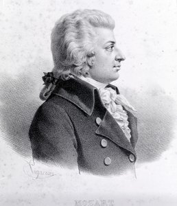 Portret Wolfganga Amadeusza Mozarta (1756 - 1791). autorstwa Unknown artist