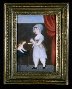 Portret dziewczynki, ok. 1820 (akwarela na kości słoniowej) autorstwa Unknown artist