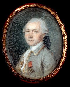 Portret kawalera Orderu Ducha Świętego Miniatura obrazu z XVII wieku. Paryż, Muzeum Legii Honorowej autorstwa Unknown artist