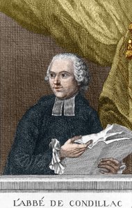 Portret opactwa Etienne Bonnot de Condillac (1715-1780) francuskiego filozofa autorstwa Unknown artist