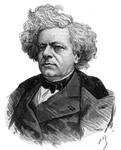 Portret francuskiego pisarza Michela Massona (1800-1883) grawerunek z 1883 r. autorstwa Unknown artist