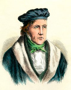 Portret niemieckiego filozofa Georga Wilhelma Friedricha Hegla (1770-1831). autorstwa Unknown artist