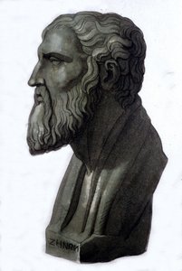 Portret greckiego filozofa Zenona z Elei (495 pne - 430 pne). autorstwa Unknown artist
