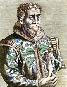 Portret włoskiego malarza Michała Anioła Buonarrotiego zwanego Michałem Aniołem (Michelangelo lub Michel Ange autorstwa Unknown artist