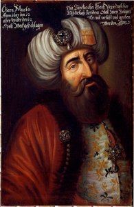 Portret osmańskiego żołnierza Paszy Kara Mustafy z Merzifonu autorstwa Unknown artist