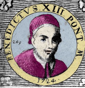 Portret Papieża (1724-1730) Benedykta XIII (1649-1730). autorstwa Unknown artist