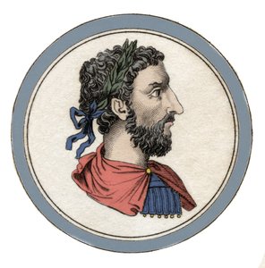 Portret cesarza rzymskiego Marc Aurele (Cezar Marek Aureliusz Antoninus August) (121-180) autorstwa Unknown artist