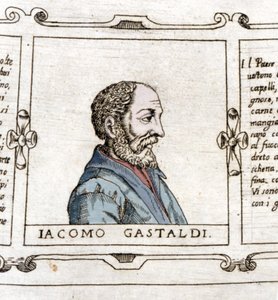Portret kartografa (geografa) Giacomo Gastaldiego (? - 1566). autorstwa Unknown artist