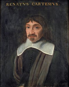 Portret filozofa Rene Descartes (1596-1650), Anonim. olej na płótnie autorstwa Unknown artist