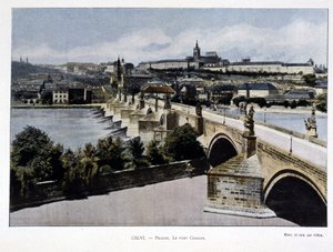 Praga, Most Karola, koniec XIX w. autorstwa Unknown artist