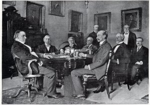 Prezydent McKinley i jego gabinet w Białym Domu autorstwa Unknown artist