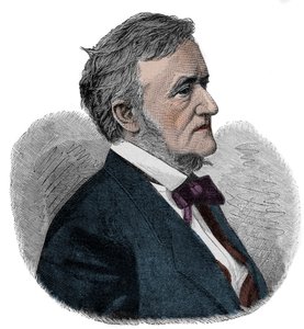 RICHARD WAGNER (1813-1883) Angielski kompozytor - grawer autorstwa Unknown artist