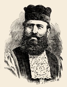 Rabin Benjamin Artom był Hahamem hiszpańskich i portugalskich Żydów w Wielkiej Brytanii autorstwa Unknown artist
