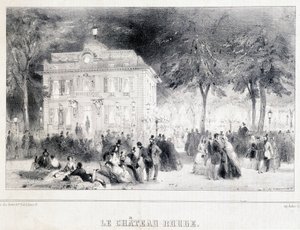 Recepcja przed czerwonym zamkiem. autorstwa Unknown artist