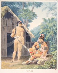Czerwone Caribs, ok. 1843-50 (akwarela) autorstwa Unknown artist
