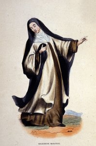 Maronicka religijna. Rycina z albumu na zakony, Paryż autorstwa Unknown artist