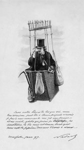 Reprezentacja Felixa Tournachona dit Nadara (1820-1910) na gondoli balonu. 1897 autorstwa Unknown artist