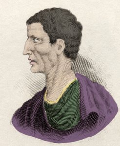 Reprezentacja rzymskiego polityka Lucjusza Korneliusza Sulli (przewodniczący lub przewodniczący) (138-68 p.n.e.). Rycina XIX wieku. autorstwa Unknown artist