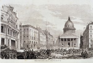 Rewolucja 1848 r.: Atak na Panteon 24 czerwca 1848 r. – we „Współczesnej historii popularnej” autorstwa Unknown artist