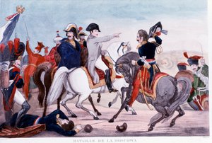 Kampania rosyjska: „” Napoleon I w bitwie pod Moskwą autorstwa Unknown artist