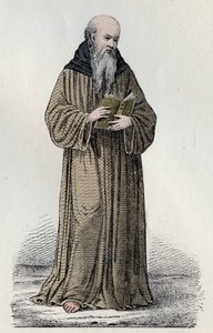 ŚW. BONAWENTURA (1221-1274) Włoski kardynał franciszkański, teolog i filozof - Portret św. Bonawentury (Giovanni da Fidanza lub Bonaventura de Bagnorea, ok. 1220-1274), teolog, doktor Kościoła (dr seraficzny). Grawerowanie 19 autorstwa Unknown artist