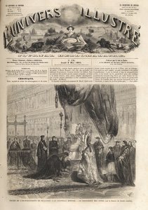 Święty archimandryta Bułgarii w Kaplicy Sykstyńskiej w Rzymie autorstwa papieża Piusa IX 1861 - The Illustrious Universe w 1861 - autorstwa Unknown artist