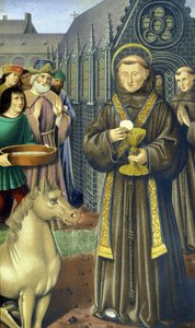 Święty Antoni Padewski (san antonio di padova) - według Księgi Godzin Anny Bretanii autorstwa Unknown artist
