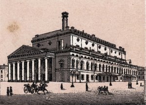 Sankt Petersburg, Rosja: widok Teatru Wielkiego w Sankt Petersburgu w „Świat ilustruje 168 widoków”” Niedatowany (koniec XIX wieku) autorstwa Unknown artist