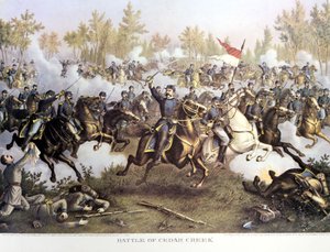 Wojna secesyjna (1861 - 1865) lub wojna secesyjna: 19 października autorstwa Unknown artist
