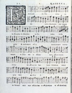 Strona nutowa drugiej księgi Sacrae Symphoniae autorstwa Giovanniego Gabrieli autorstwa Unknown artist