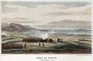Oblężenie Tulonu sierpień-grudzień 1793 - w „Bitwach morskich Napoleona” autorstwa Unknown artist
