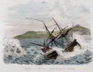 Zatonięcie statku Jean-Francois Galaup, hrabiego La Perouse (Jean Francois Laperouse autorstwa Unknown artist